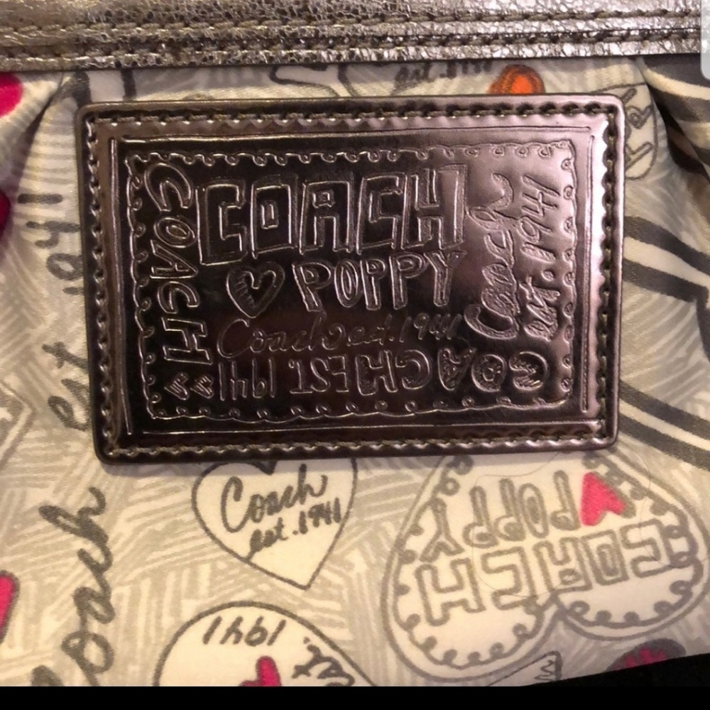Coach POPPY CLUTCH / WALLET Purse CROSSbody
